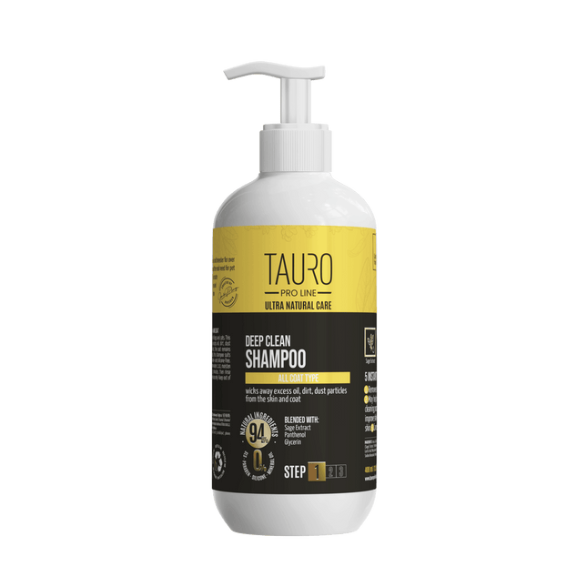 TAURO PRO LINE – Ultra Natural Care | Deep Clean Shampoo – Tiefenreinigung für Haut & Fell von Hunden & Katzen