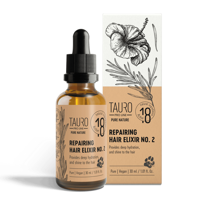 TAURO PRO LINE – Pure Nature | Repairing Elixir No. 2 – regenerierende Fellpflege für Hunde & Katzen - 30 ml