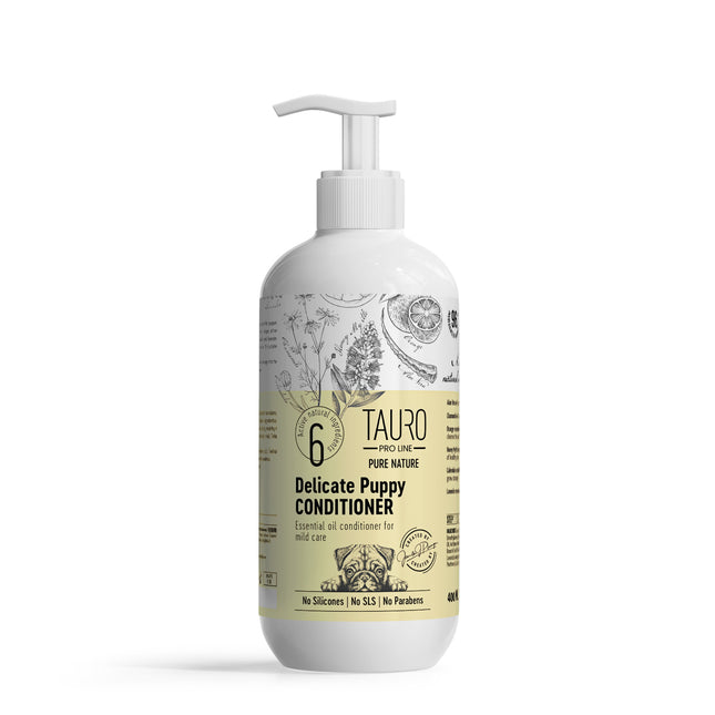 TAURO PRO LINE – Pure Nature | Delicate Conditioner – sanfte Fellpflege für Welpen – 400 ml