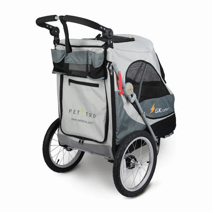 Petstro Stroller Safari - Hundebuggy bis 30kg - Grau