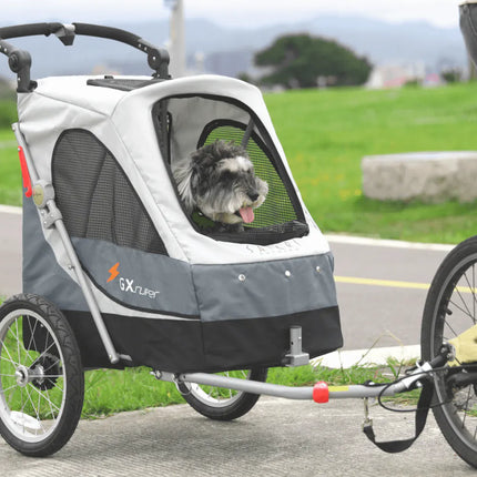 Petstro Stroller Safari - Hundebuggy bis 30kg - Grau