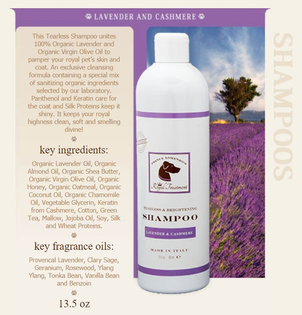 Shampoing bio à la lavande et au cachemire ROYAL TREATMENT - 400 ml