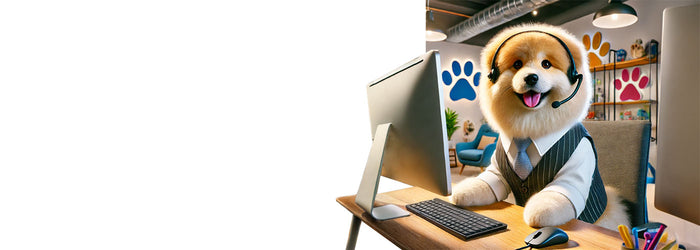 <h1>Paws up for the best</h1><h1> Customer service!</h1>