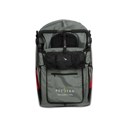 Petstro Stroller Silver Wing - Hundebuggy bis 55kg - Rot