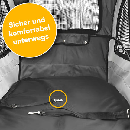 Petstro Stroller Skyline - Hundebuggy bis 45kg - Grau