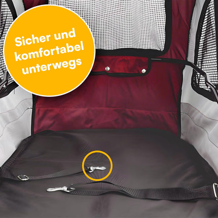 Petstro Stroller Skyline - Hundebuggy bis 45kg - Rot
