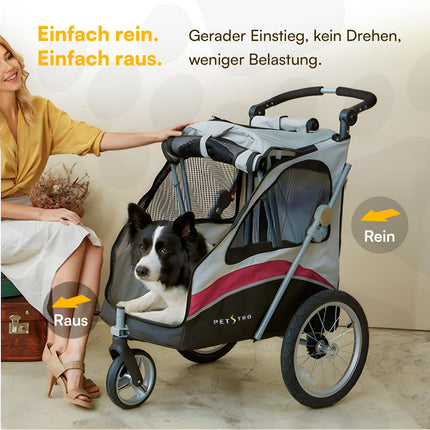 Petstro Stroller JetPro - Hundebuggy bis 30kg - Lila