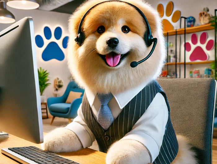 <h1>Paws up for the best</h1><h1> Customer service!</h1>