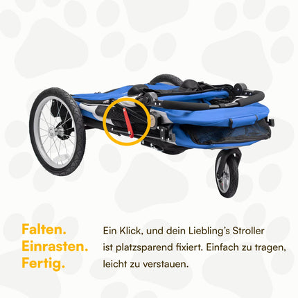 Petstro Stroller Skyline - Hundebuggy bis 45kg - Blau