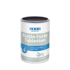 GRAU, Biotine Forte - Comprimés pour chiens et chats - Renforce le pelage et les griffes