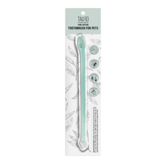 TAURO PRO LINE – Pure Nature | Zahnbürste für Hunde & Katzen – doppelseitig, ergonomisch & sanft