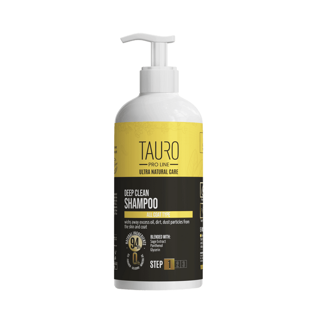 TAURO PRO LINE Ultra Natural Care Deep Clean Shampoo, deep clean shampoo for dogs and cats skin and coat