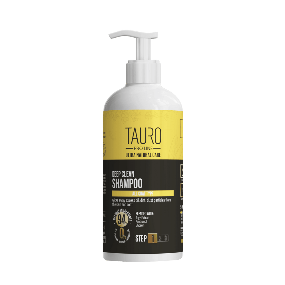 Tauro Pro Line, Ultra Natural Care, Deep Clean Shampoo - Tiefenreinigung für Haut & Fell von Hunden