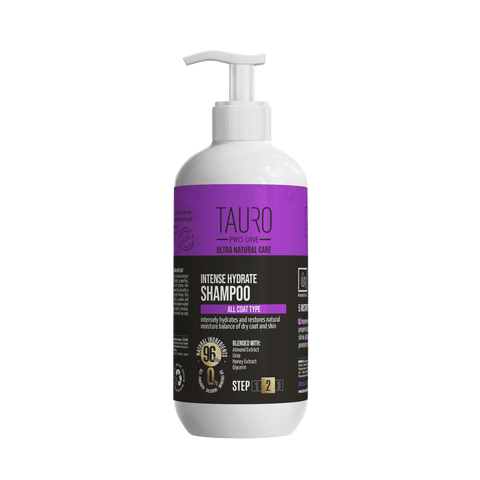 TAURO PRO LINE Ultra Natural Care Intense Hydrate Shampoo, intense hydrate shampoo for dogs and cats skin and coat