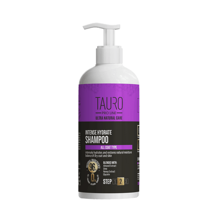 TAURO PRO LINE Ultra Natural Care Intense Hydrate Shampoo, intense hydrate shampoo for dogs and cats skin and coat