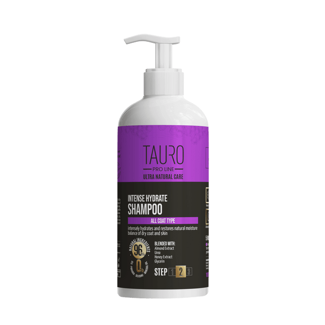 TAURO PRO LINE Ultra Natural Care Intense Hydrate Shampoo, intense hydrate shampoo for dogs and cats skin and coat