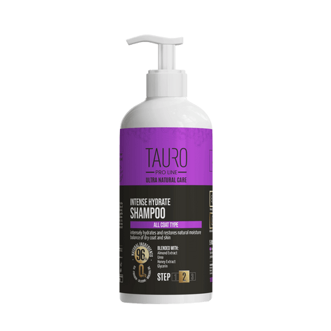 TAURO PRO LINE Ultra Natural Care Intense Hydrate Shampoo, intense hydrate shampoo for dogs and cats skin and coat