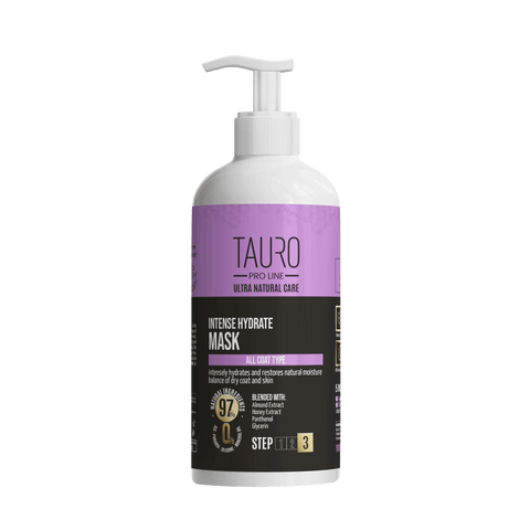Tauro Pro Line, Ultra Natural Care, Intense Hydrate Mask – Fugtighedsmaske til hud og pels hos hunde og katte