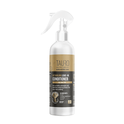 TAURO PRO LINE Ultra Natural Care Detangling Leave-In Conditioner, detangling leave-in conditioner for dogs and cats coat - 250ml