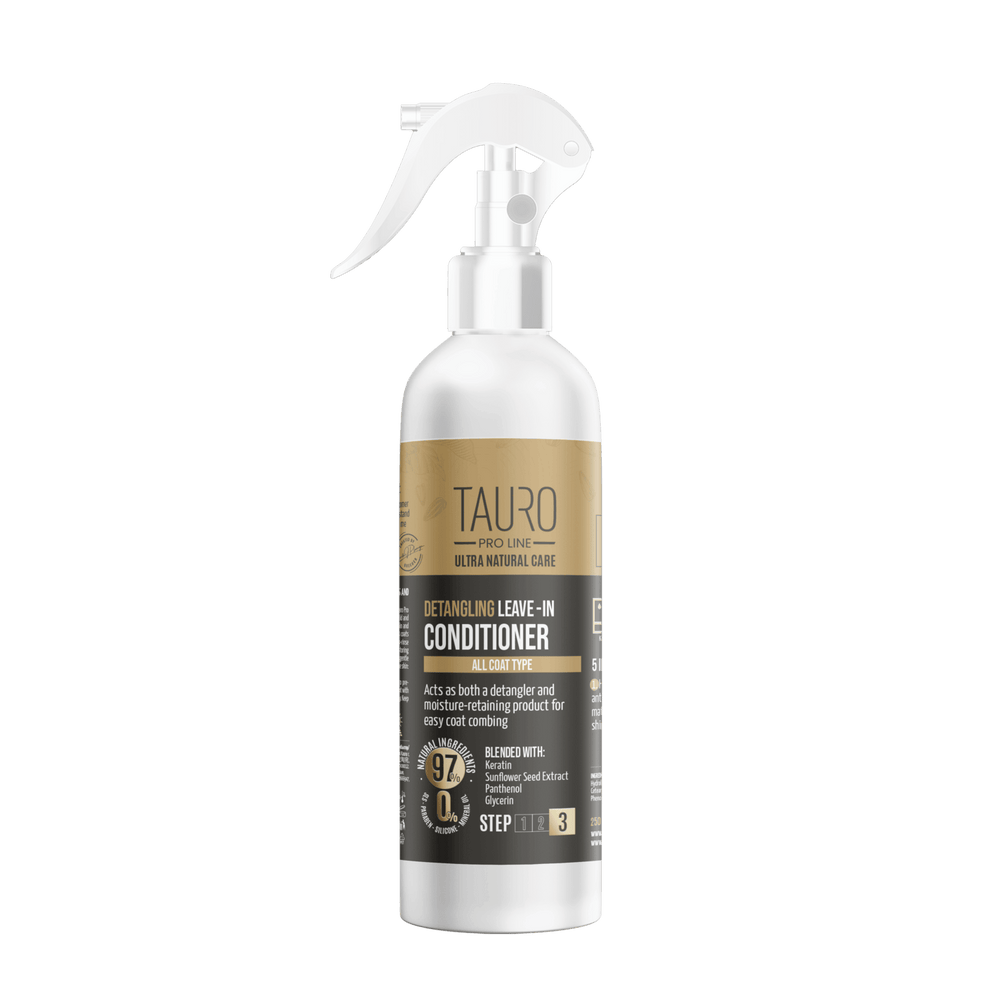 Tauro Pro Line, Ultra Natural Care, après-shampoing démêlant sans rinçage – contre les nœuds, pour chiens et chats