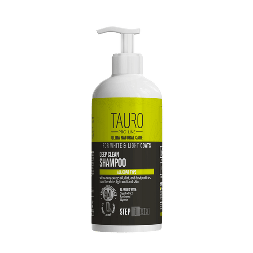 Tauro Pro Line, Ultra Natural Care, Deep Clean Shampoo - Deep cleaning for dogs with white and light-colored coats