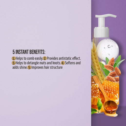 TAURO PRO LINE – Ultra Natural Care | Detangling Leave-in-Conditioner – gegen Verfilzungen, für Hunde & Katzen – 250 ml