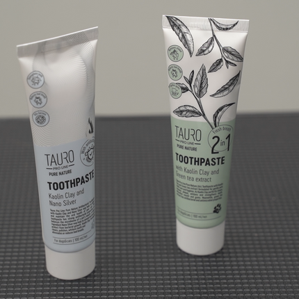 TAURO PRO LINE Pure Nature toothpaste with white clay (kaolin), zeolite and silver nanoparticles for dogs and cats - 100ml