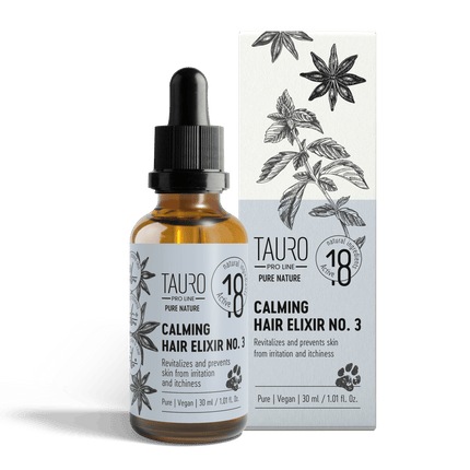 TAURO PRO LINE Pure Nature Calming Elixir No. 3, for calming dogs and cats coat and skin - 30ml