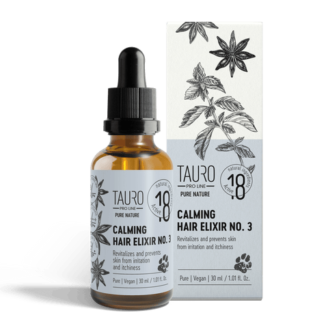 TAURO PRO LINE Pure Nature Calming Elixir No. 3, for calming dogs and cats coat and skin - 30ml