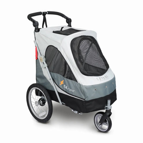 Petstro Stroller Safari - Dog Buggy up to 30 kg - Grey