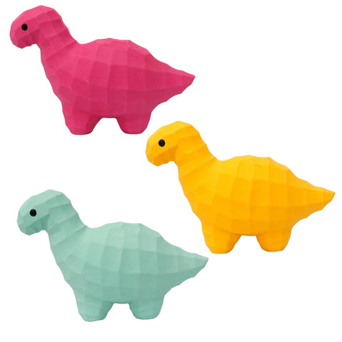 MISOKO | Hundespielzeug Dinosaurier - Latex, Leicht & Quietschend - 21,5 cm