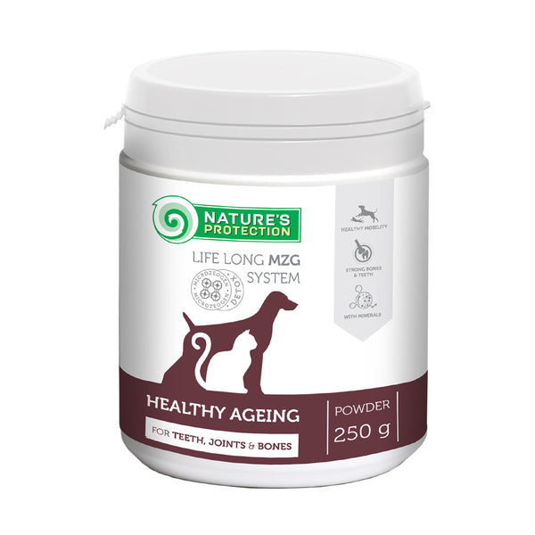 Nature's Protection Healthy Ageing - Nahrungsergänzung für Zähne, Gelenke & Knochen - Senioren Hunde & Katzen