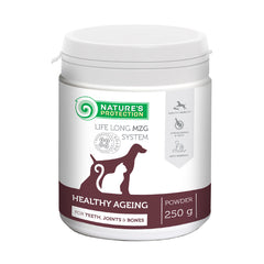 Nature's Protection Healthy Ageing - Nahrungsergänzung für Senioren-Hunde & Katzen, für Zähne, Gelenke & Knochen