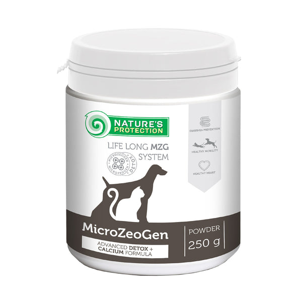 Nature's Protection MicroZeoGen - Nahrungsergänzung mit Calcium - Alle Altersstufen, Hunde & Katzen