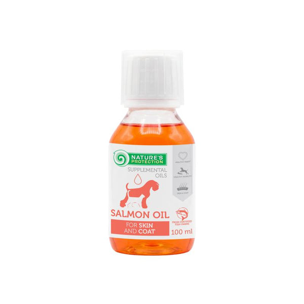 Nature's Protection Lachsöl - Nahrungsergänzung für Haut & Fell - Erwachsene Hunden & Katzen