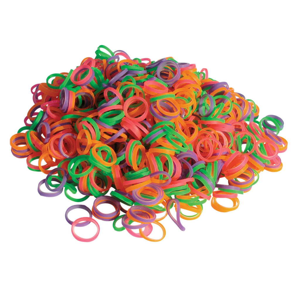 SHOW TECH Latex Hair Ties Neon Medium 8mm - 1000 pieces