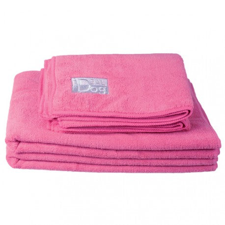 IDEAL DOG ​​Lot de 2 Chiffons Microfibres 1L Absorption d'Eau - Rose