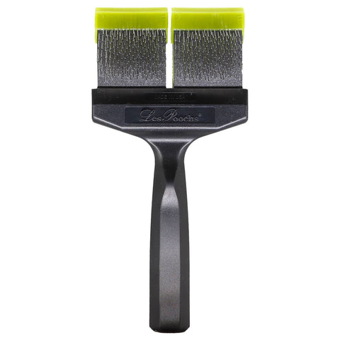 LES POOCHS Green Medium/Soft Pro Brush Wide 9cm