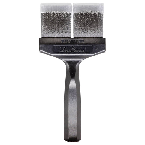 LES POOCHS Silver Finishing Brush Wide 9cm