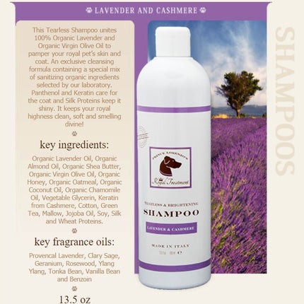 ROYAL TREATMENT Organic Lavender and Cashmere Shampoo - 400ml