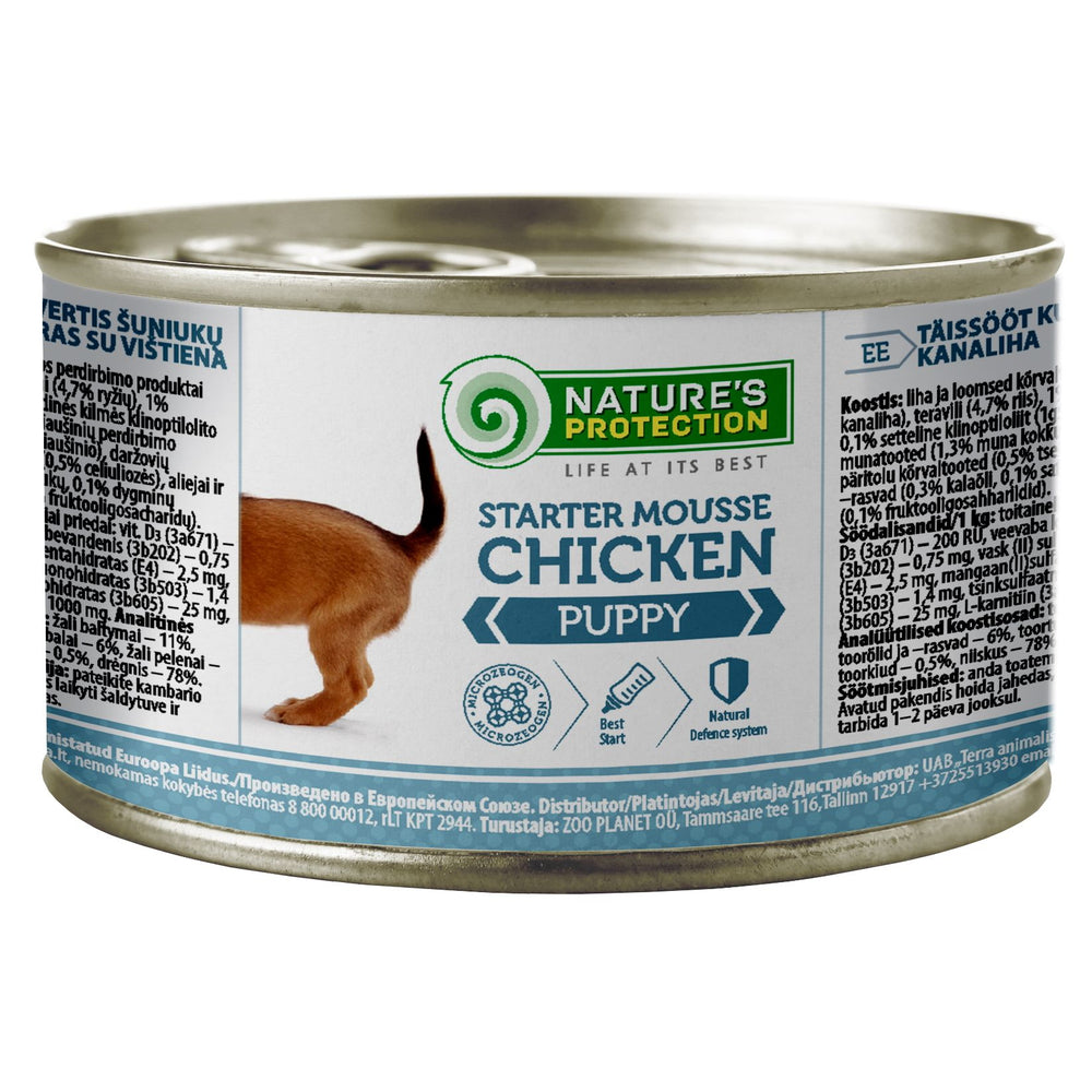 Nature's Protection - Wet Food, Mousse with Chicken - Starter, Puppies, All Breeds, All Coat Types