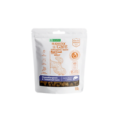 Nature's Protection, Superior Care - Getreidefreies Snack mit Lachs – Erwachsene Hunde, alle Rassen, rotes Fell, hypoallergen, Unterstützung der Darmgesundheit – 150 g