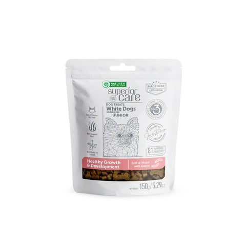 Nature's Protection, Superior Care - Grain-free Snack with Insect for Growth & Development - Junior, All Breeds, White Coat