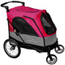 Petstro Stroller Silver Wing - Dog Buggy up to 55 kg - Red