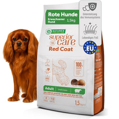 Nature's Protection, Superior Care - Getreidefreies Hundefutter mit Lamm – Erwachsene Hunde, kleine Rassen, rotes Fell