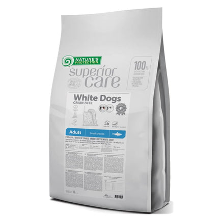 NATURES PROTECTION Superior Care White Dogs Hering Getreidefrei Für Erwachsene Hunde Kleine Rassen