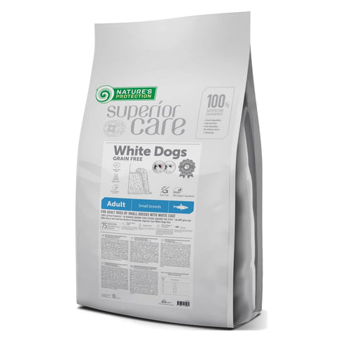 NATURES PROTECTION Superior Care White Dogs Hering Getreidefrei Für Erwachsene Hunde Kleine Rassen