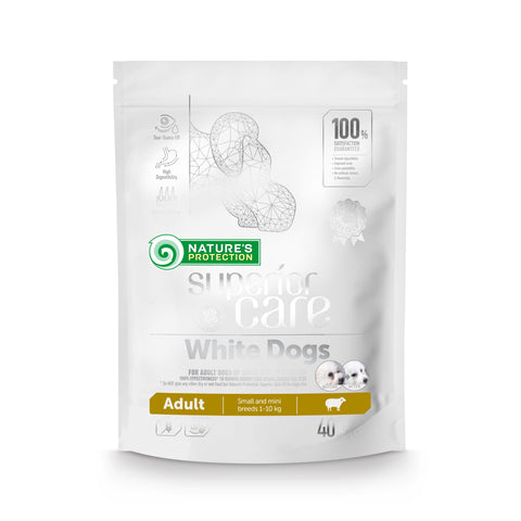 NATURES PROTECTION Superior Care White Dogs Lamm Erwachsene Hunde Kleiner Rassen