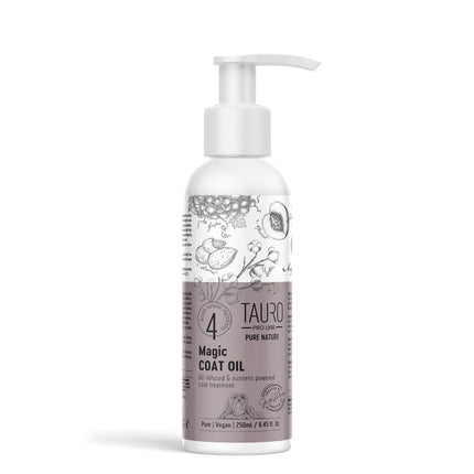 TAURO PRO LINE Pure Nature magic coat oil 250 ml, coat care oil for dogs and cats