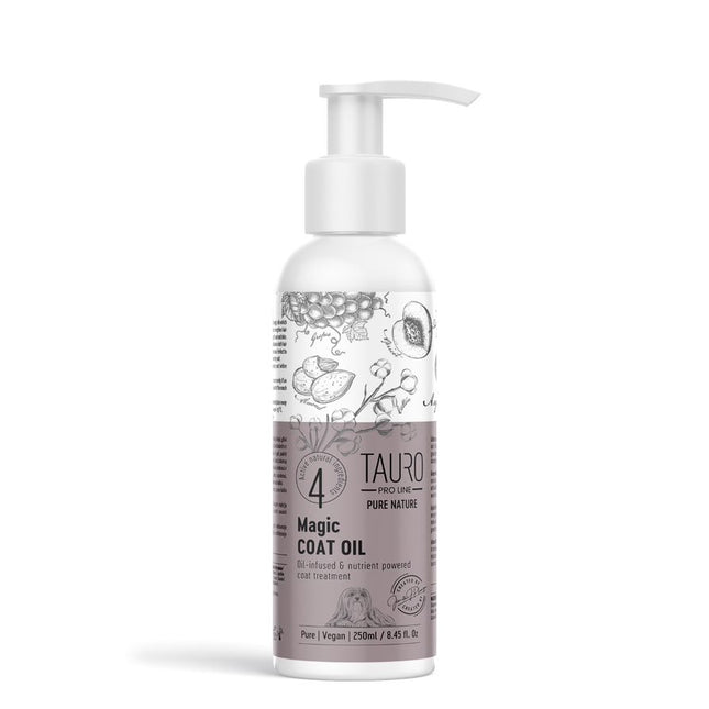 TAURO PRO LINE Pure Nature magic coat oil 250 ml, coat care oil for dogs and cats